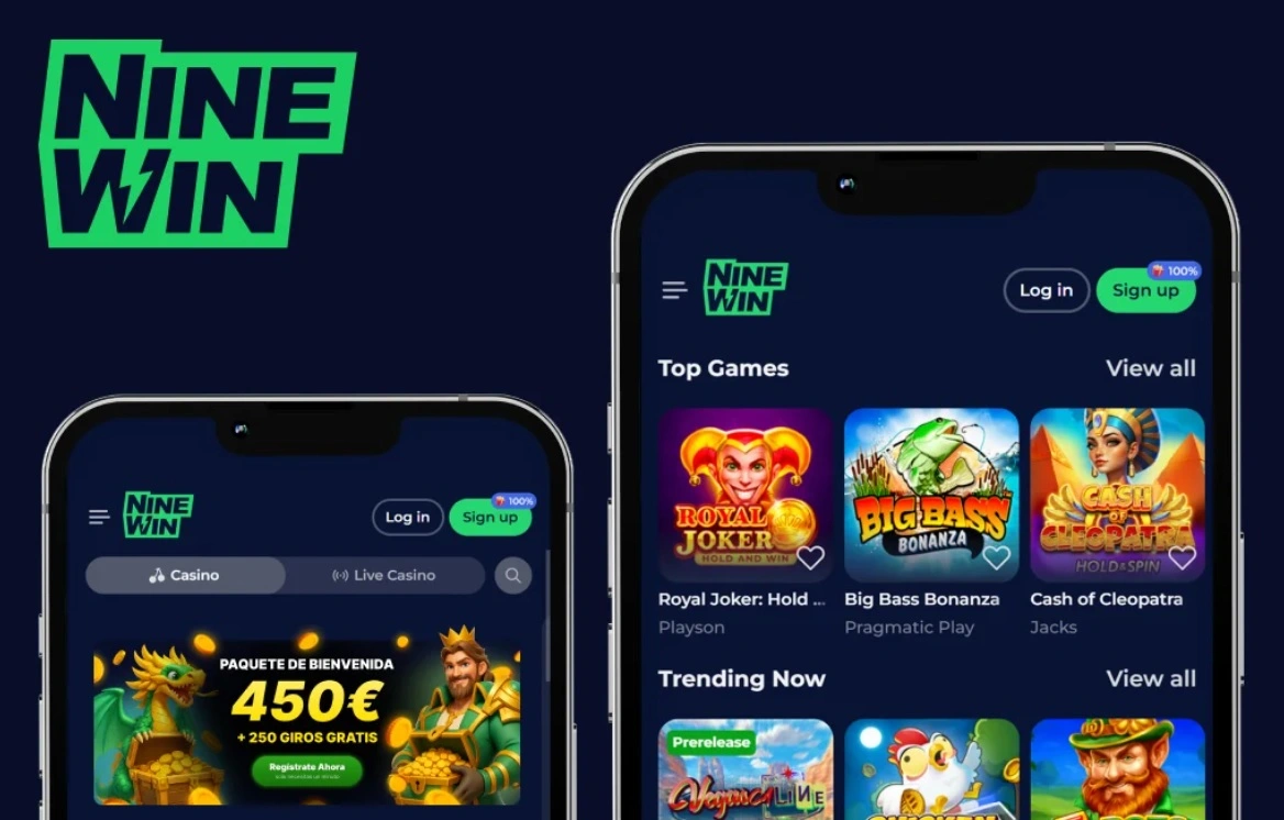 NineWin Casino App Screenshot